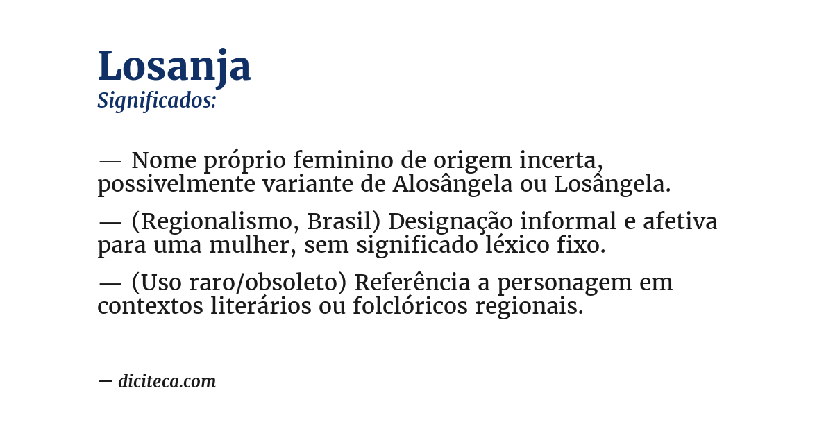 Significado de losanja