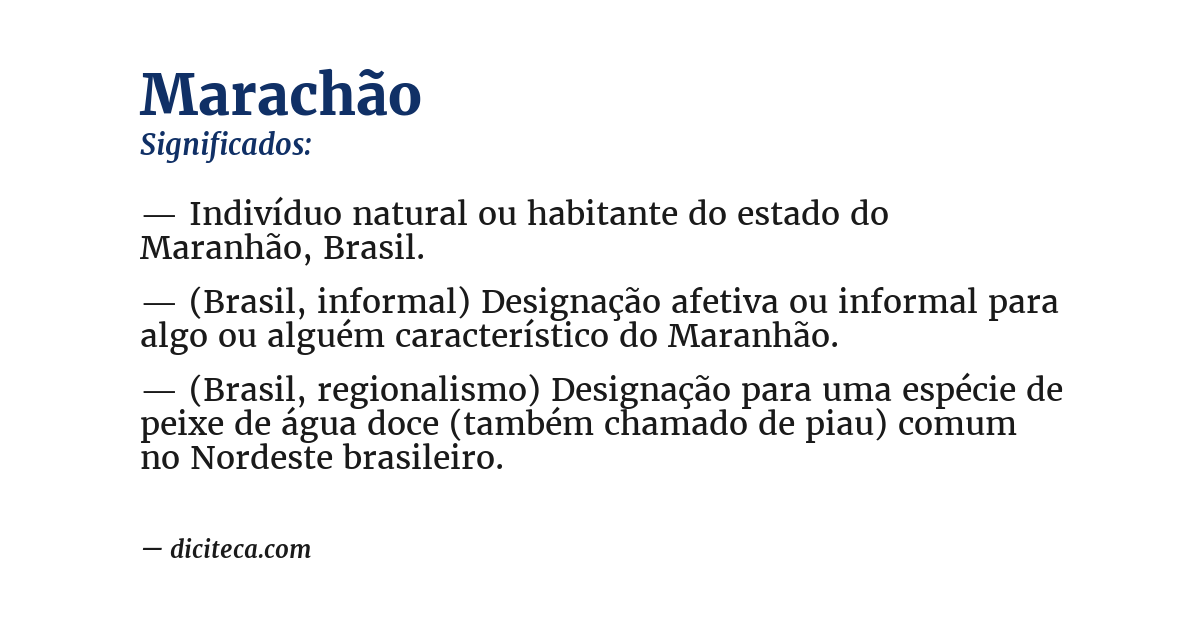 Significado de marachão