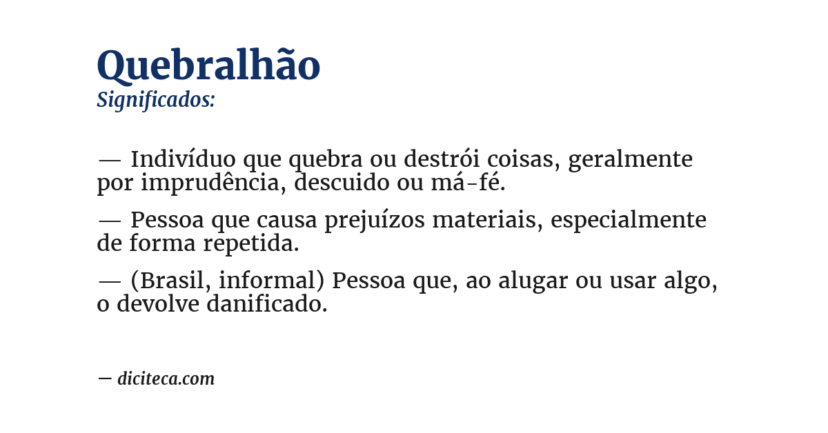Significado de quebralhão