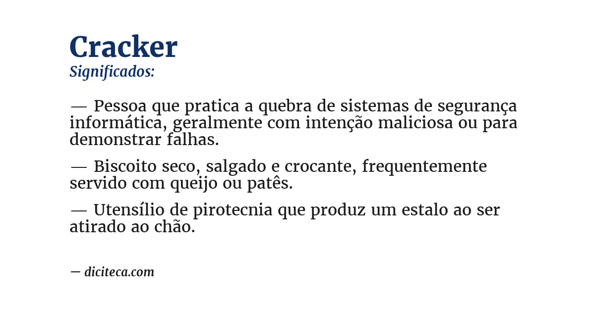 Significado de cracker