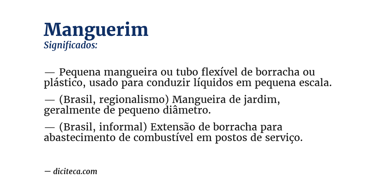 Significado de manguerim