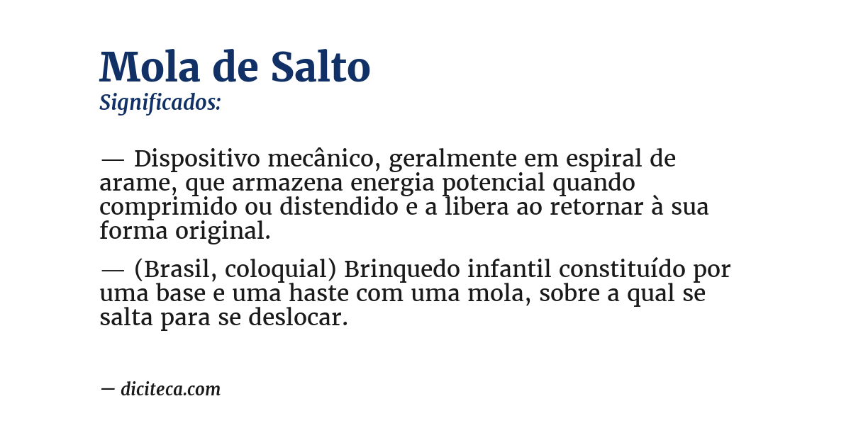 Significado de mola de salto