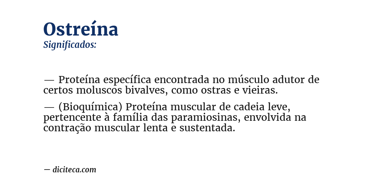 Significado de ostreína