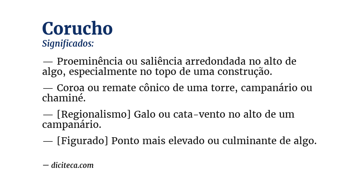 Significado de corucho