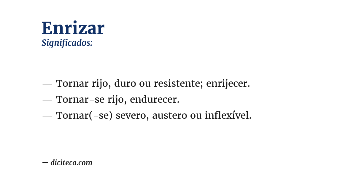 Significado de enrizar