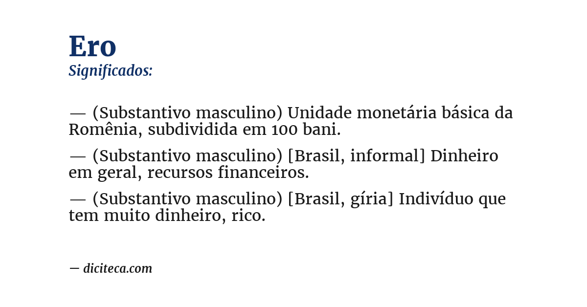 Significado de ero