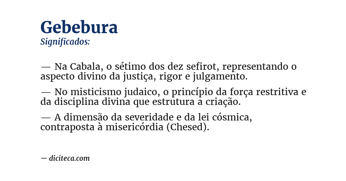 Significado de gebebura