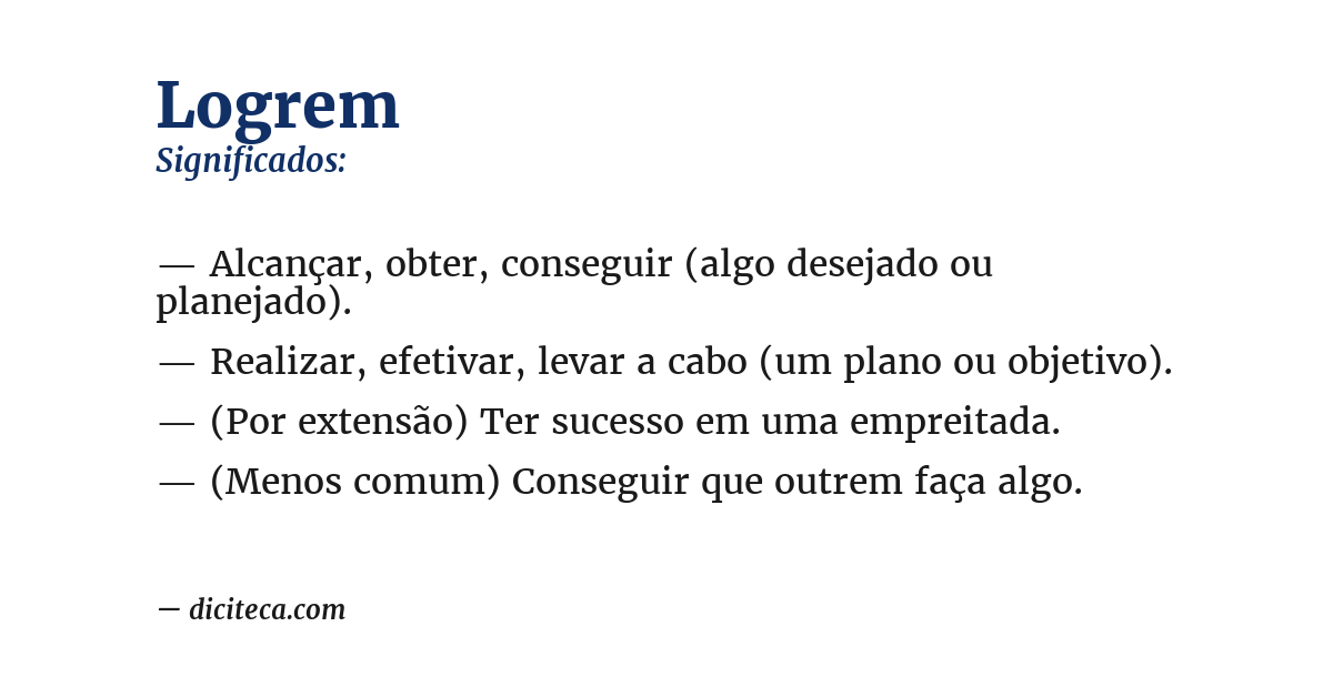 Significado de logrem