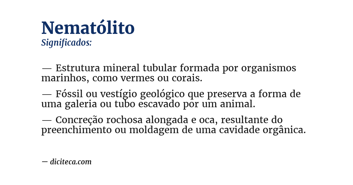 Significado de nematólito