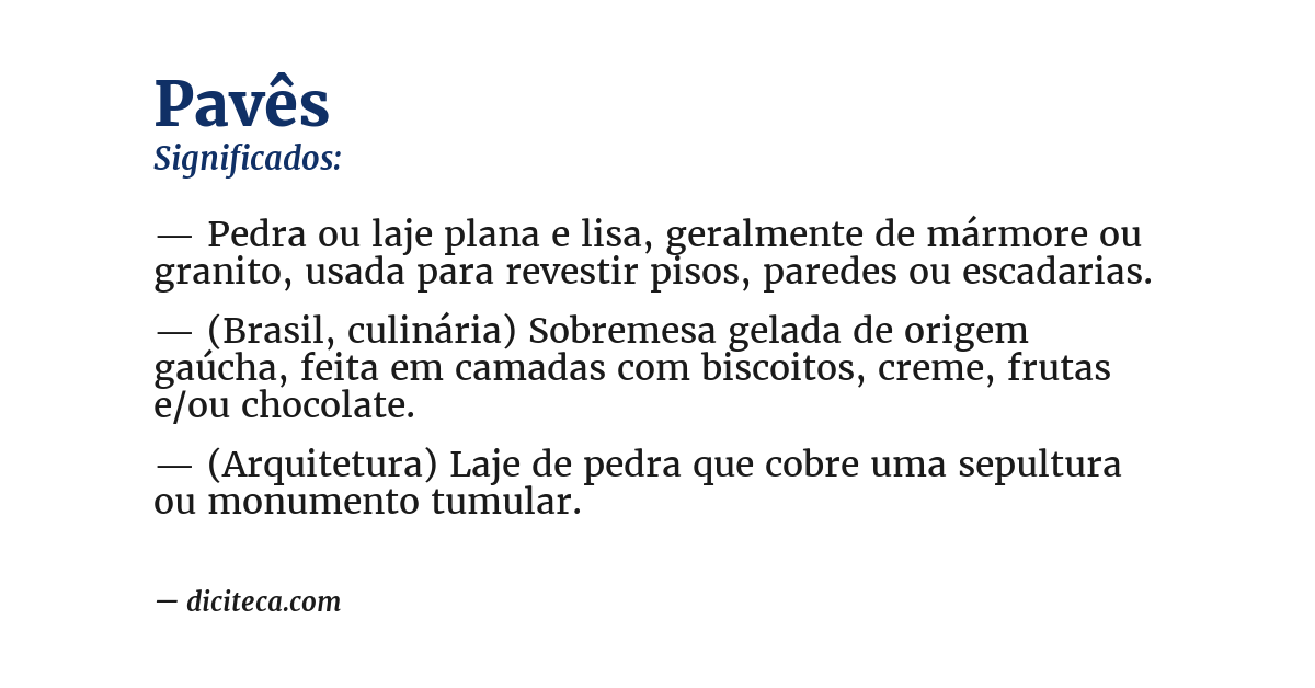 Significado de pavês