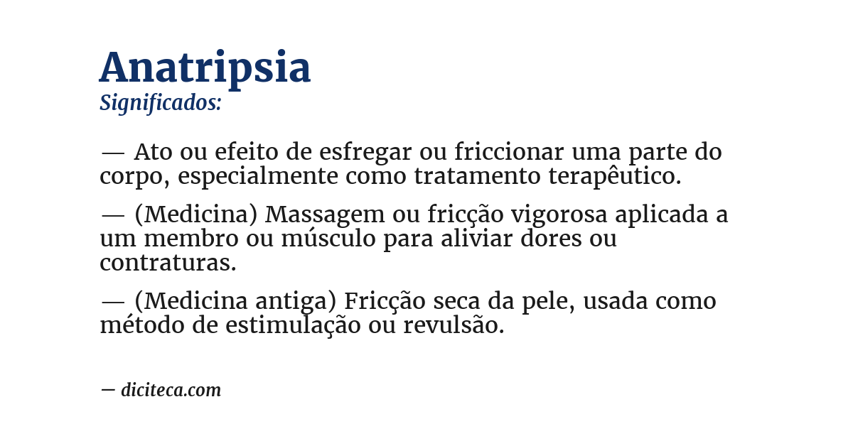 Significado de anatripsia