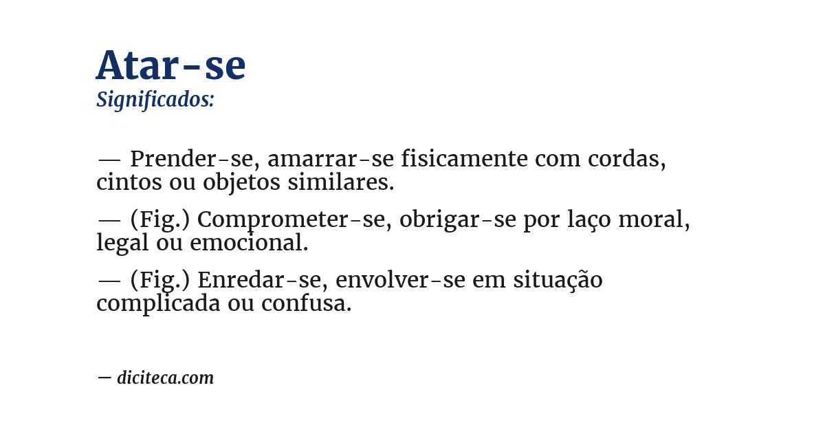 Significado de atar-se