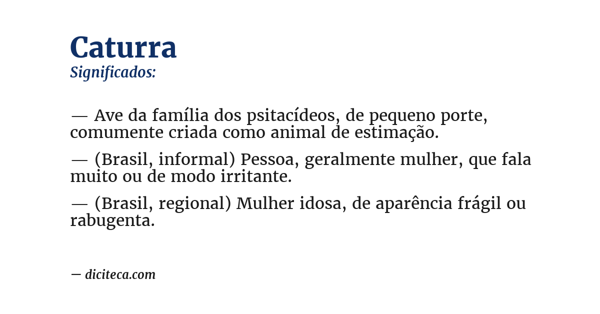 Significado de caturra