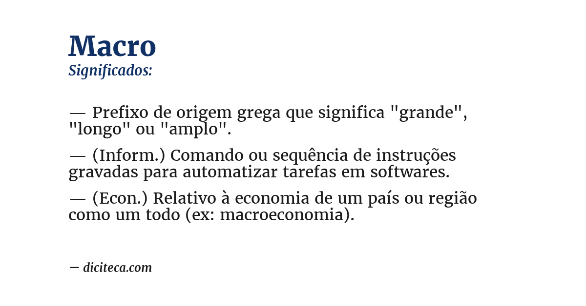 Significado de macro