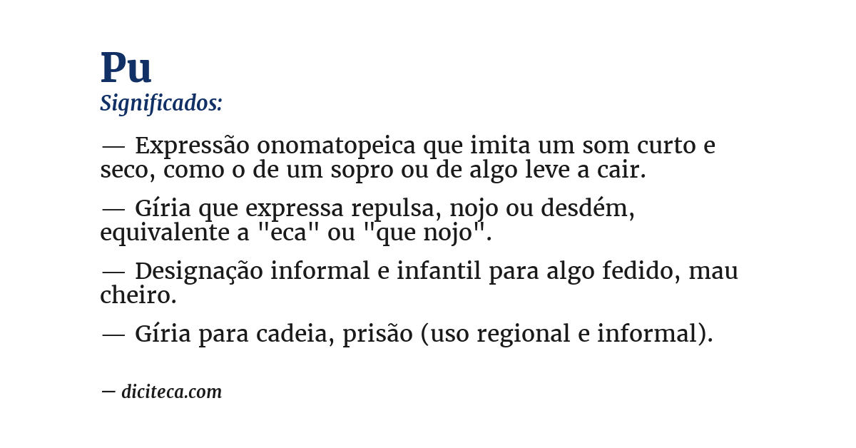 Significado de pu