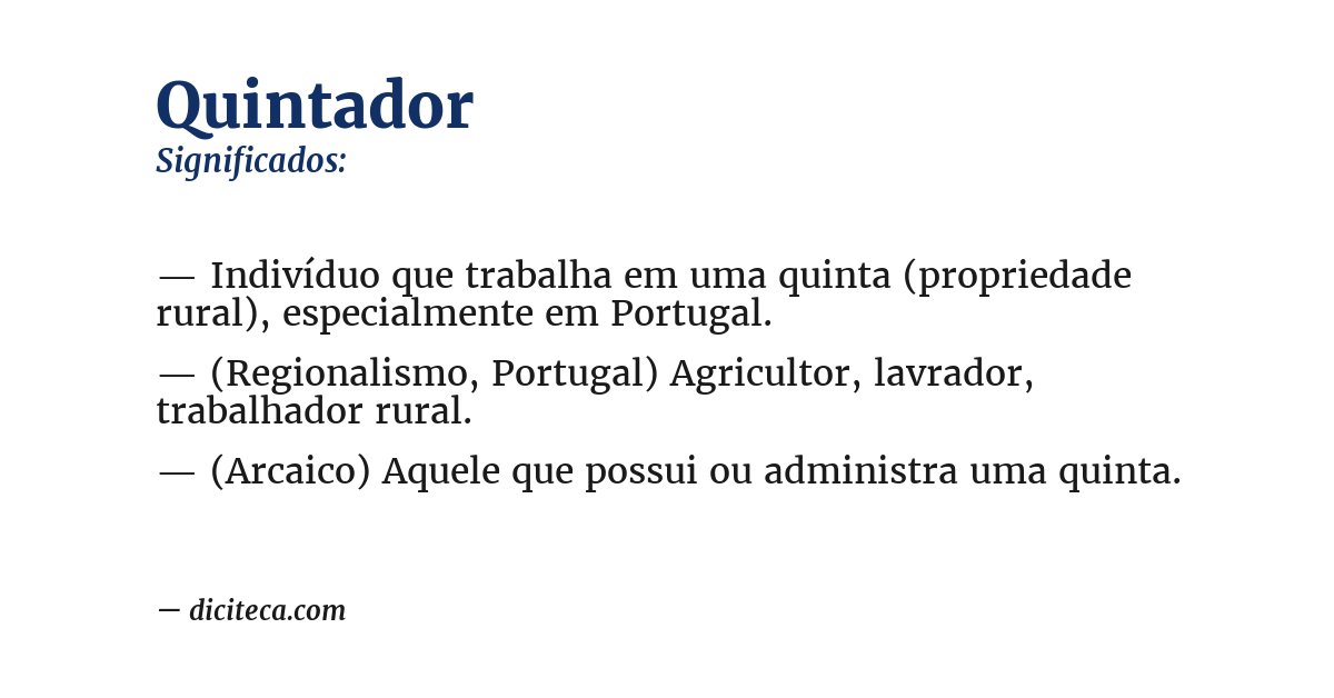 Significado de quintador