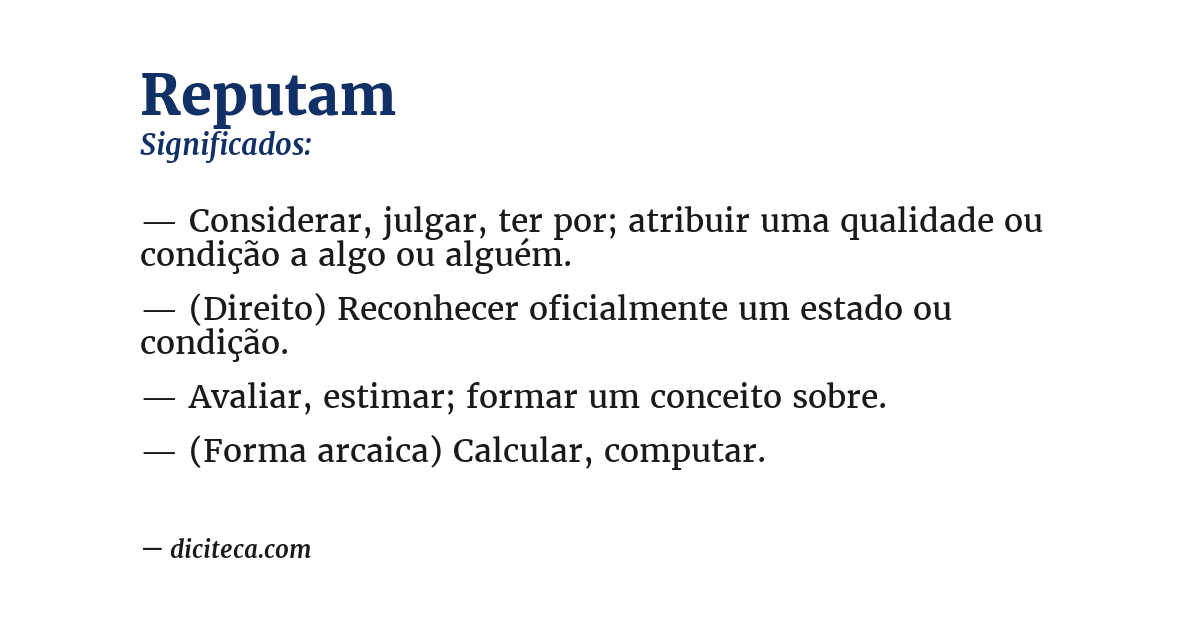 Significado de reputam