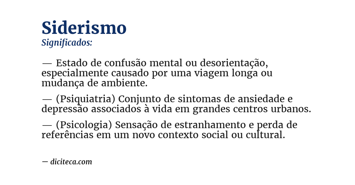 Significado de siderismo