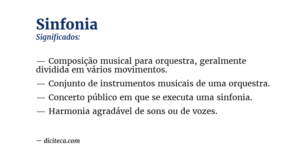 Significado de sinfonia