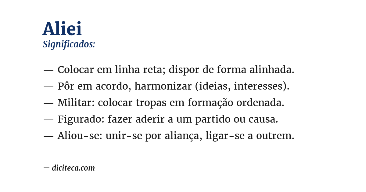 Significado de aliei