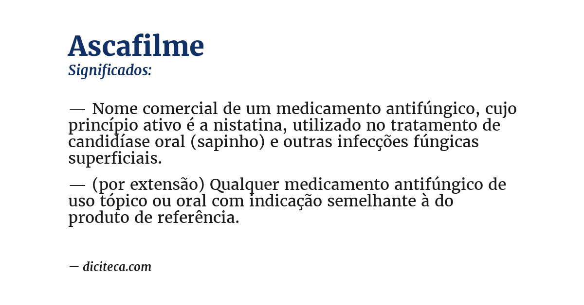 Significado de ascafilme