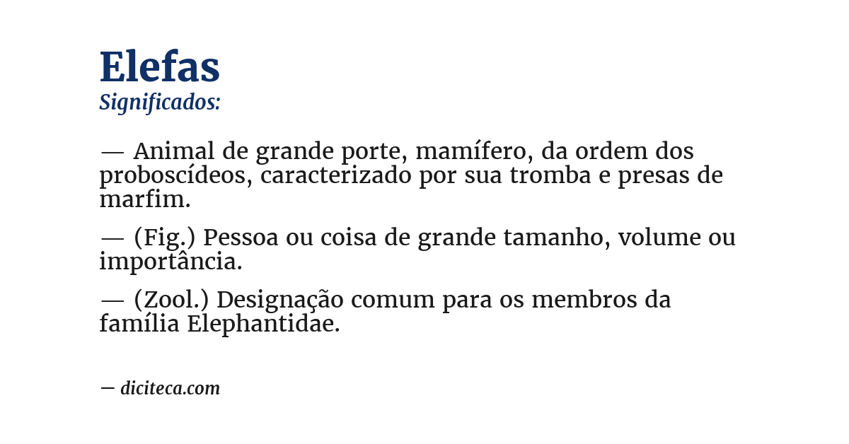 Significado de elefas