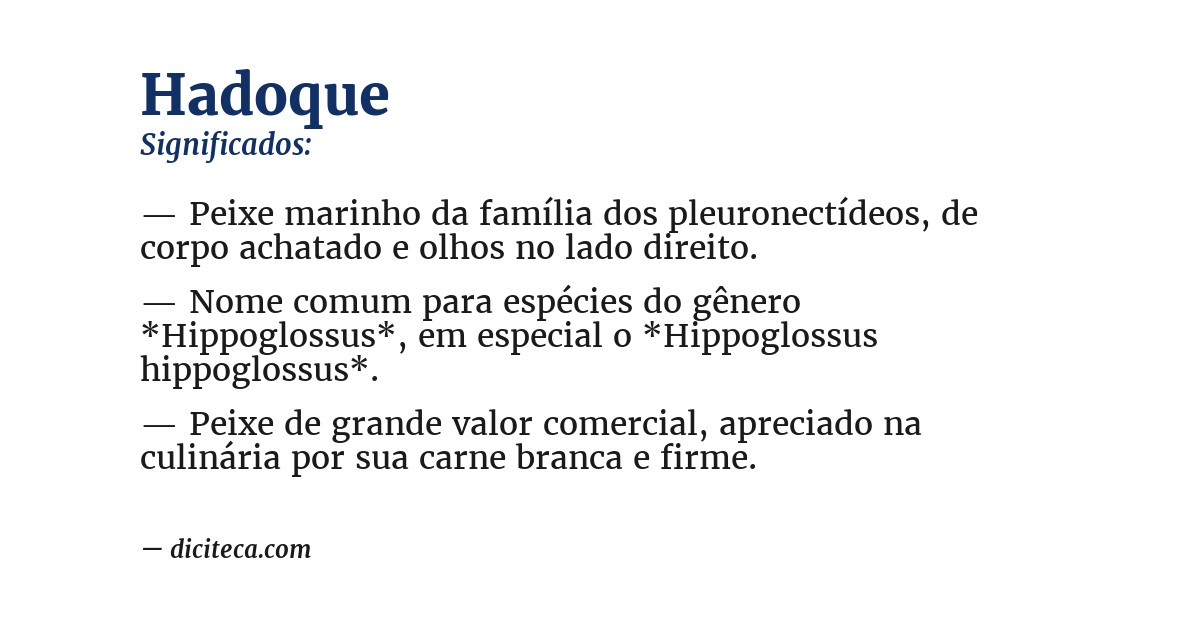 Significado de hadoque
