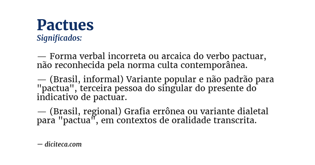 Significado de pactues