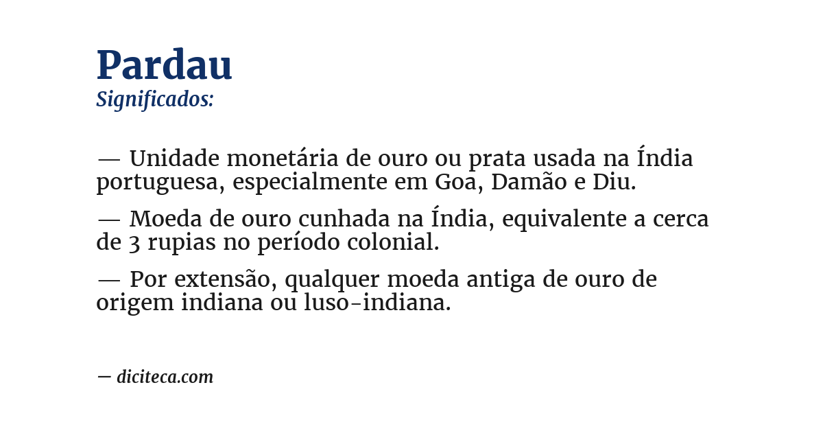 Significado de pardau