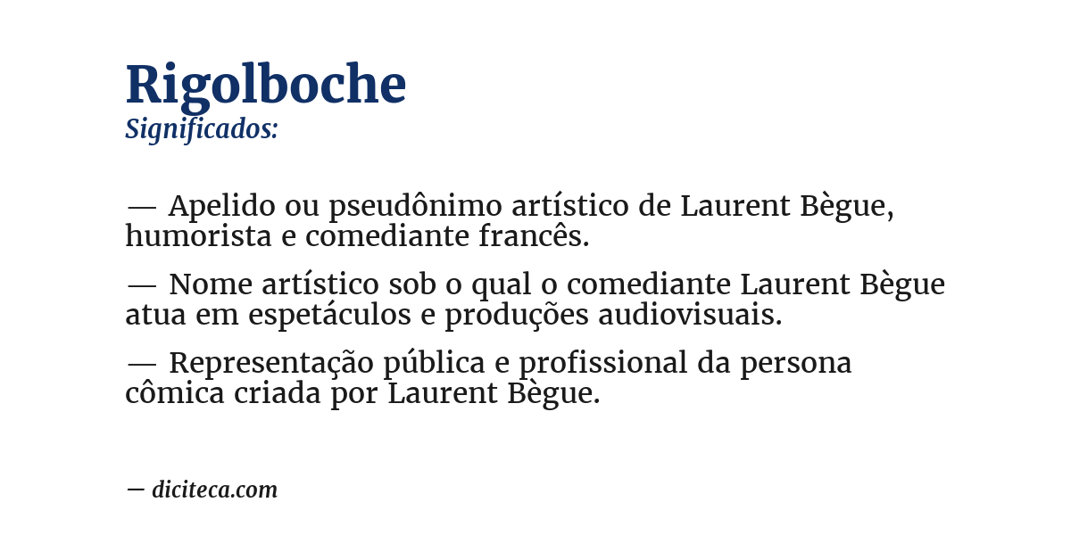 Significado de rigolboche