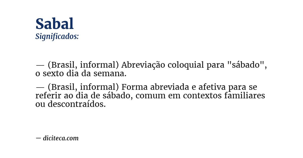 Significado de sabal