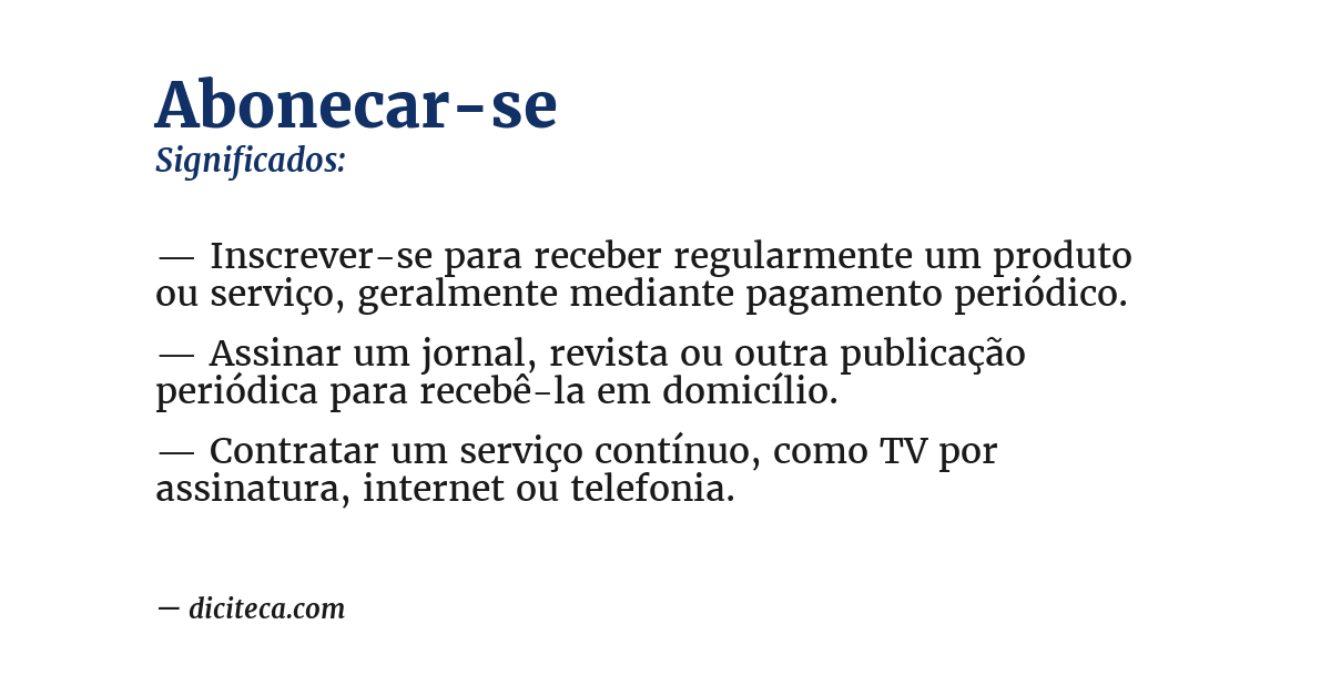 Significado de abonecar-se