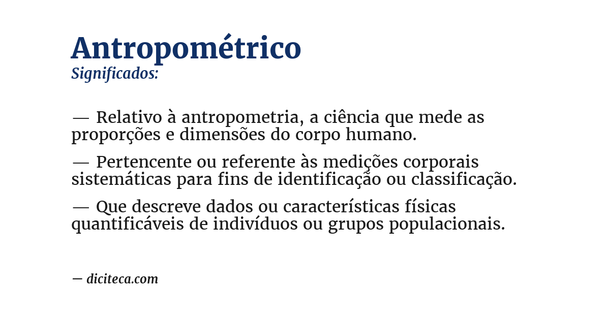 Significado de antropométrico