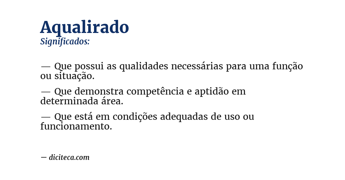 Significado de aqualirado