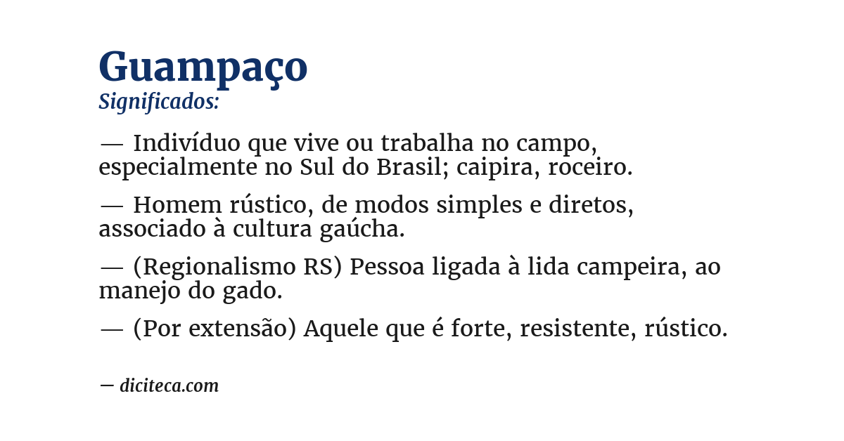 Significado de guampaço
