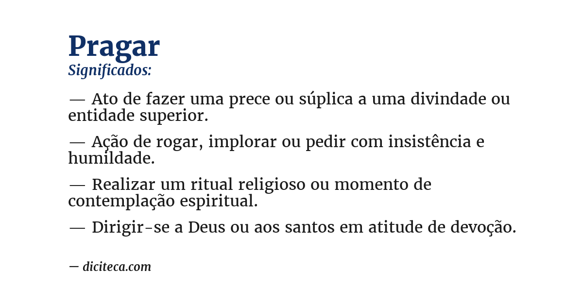 Significado de pragar
