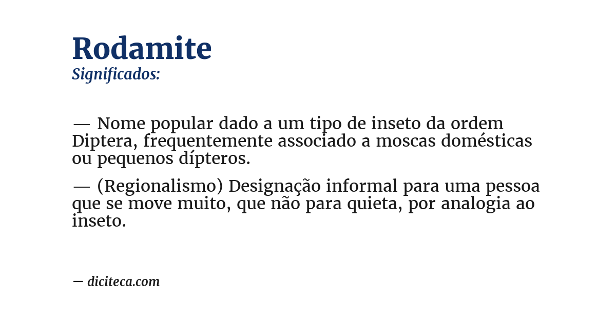 Significado de rodamite
