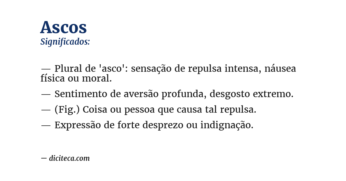 Significado de ascos