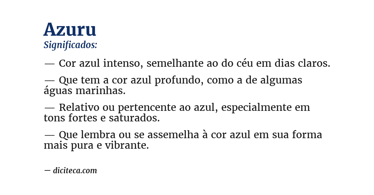 Significado de azuru
