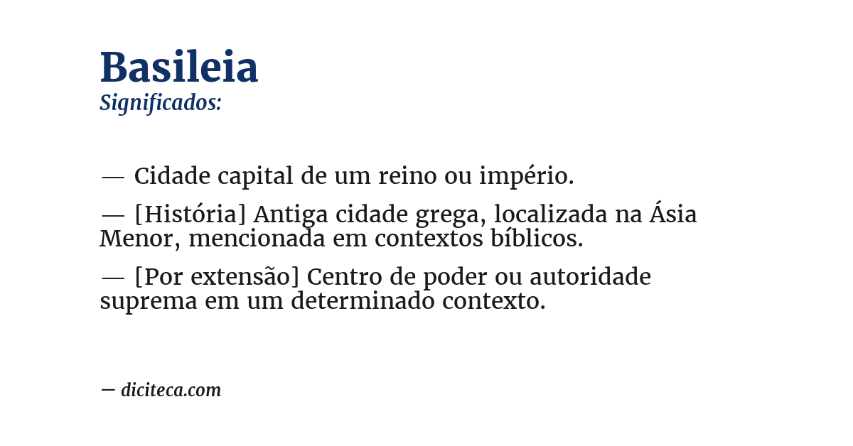 Significado de basileia