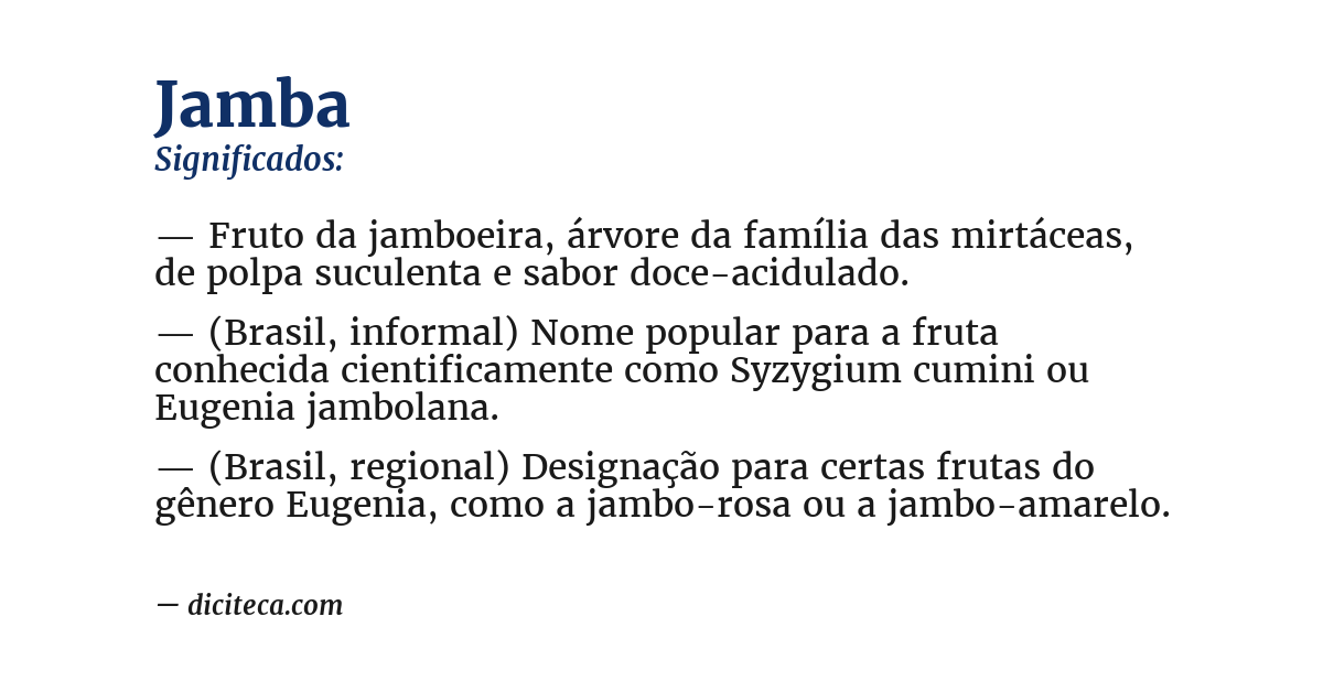 Significado de jamba