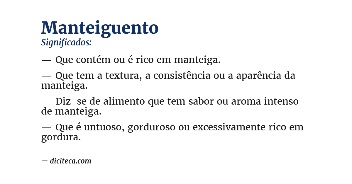 Significado de manteiguento