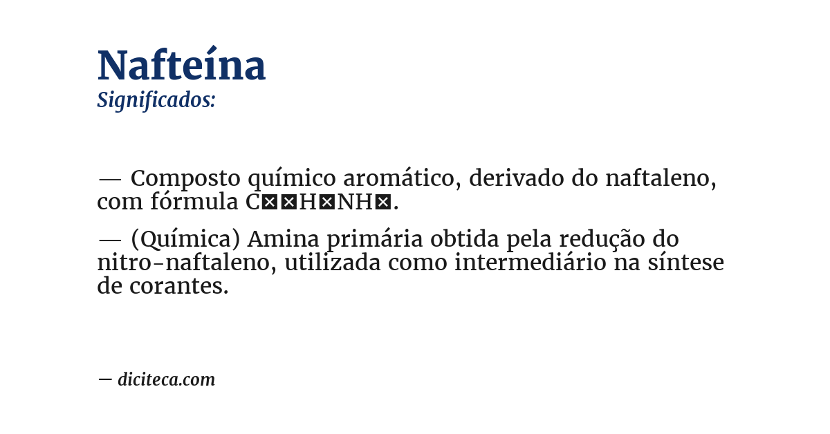 Significado de nafteína