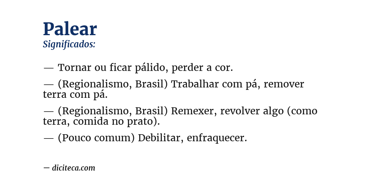Significado de palear