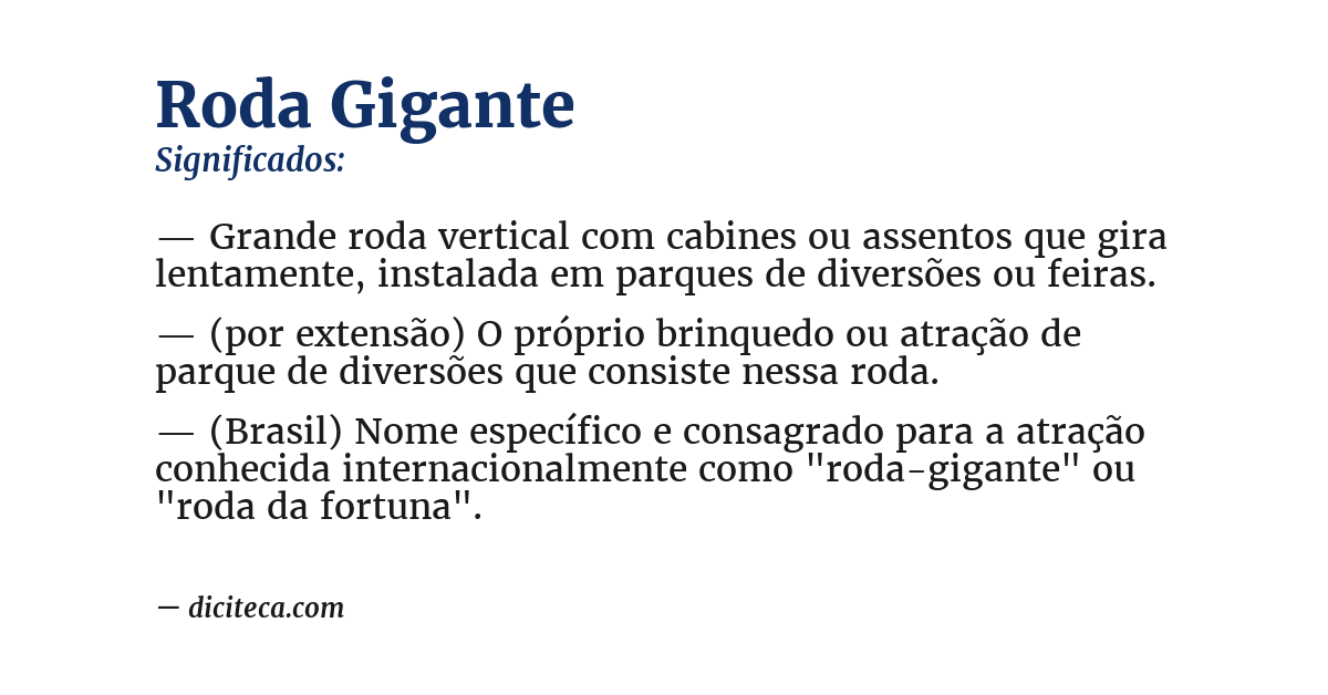 Significado de roda gigante