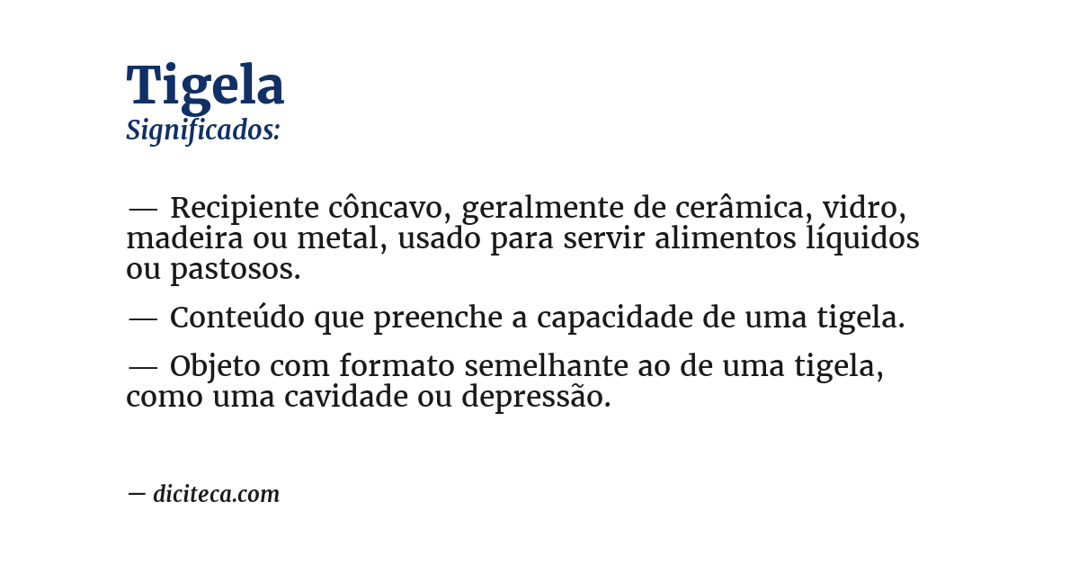 Significado de tigela