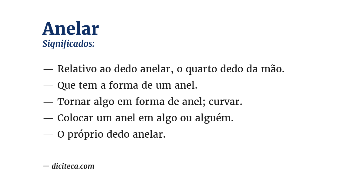 Significado de anelar