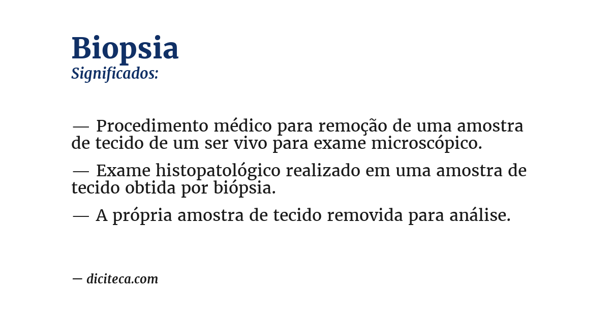 Significado de biopsia