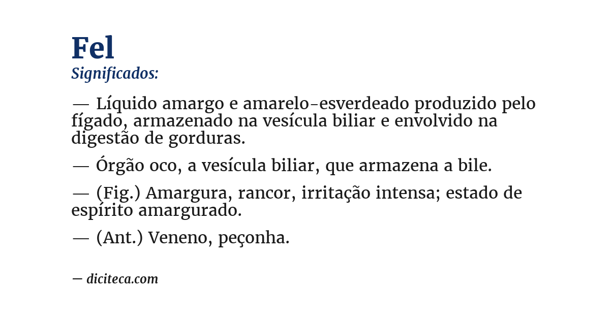 Significado de fel