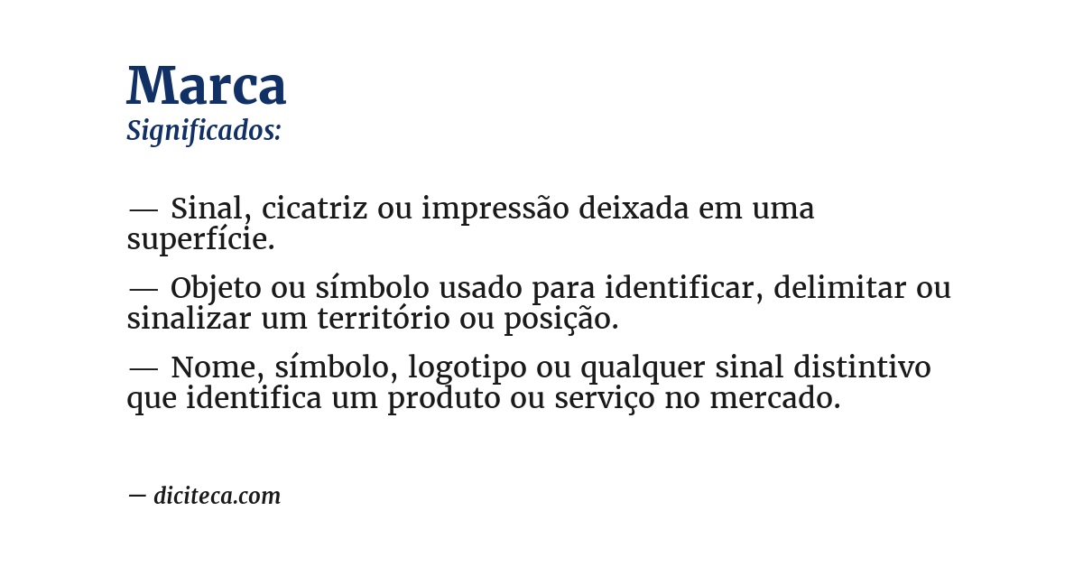 Significado de marca